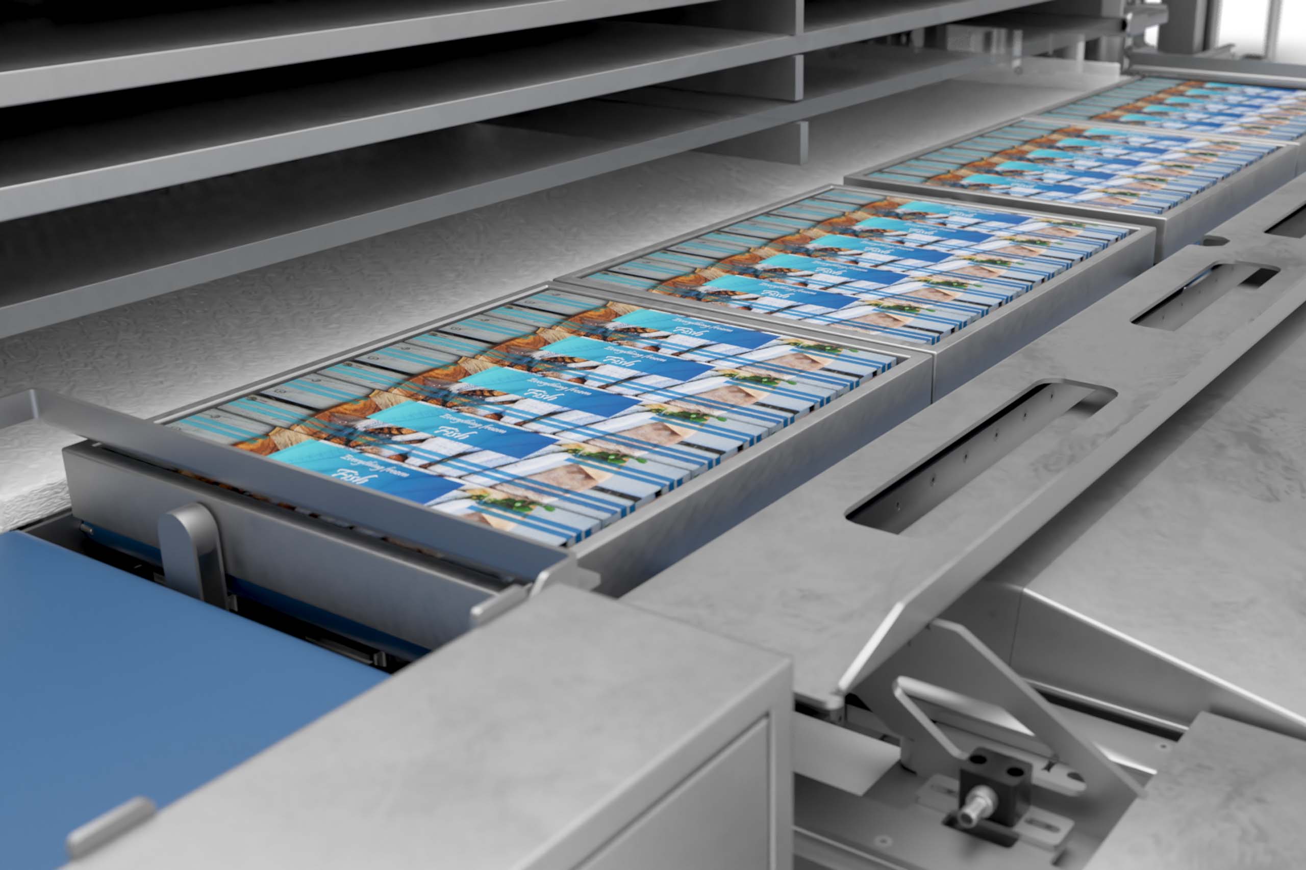 Horizontaler Gefrierschrank zum Einfrieren von Fisch und Meeresfrüchten