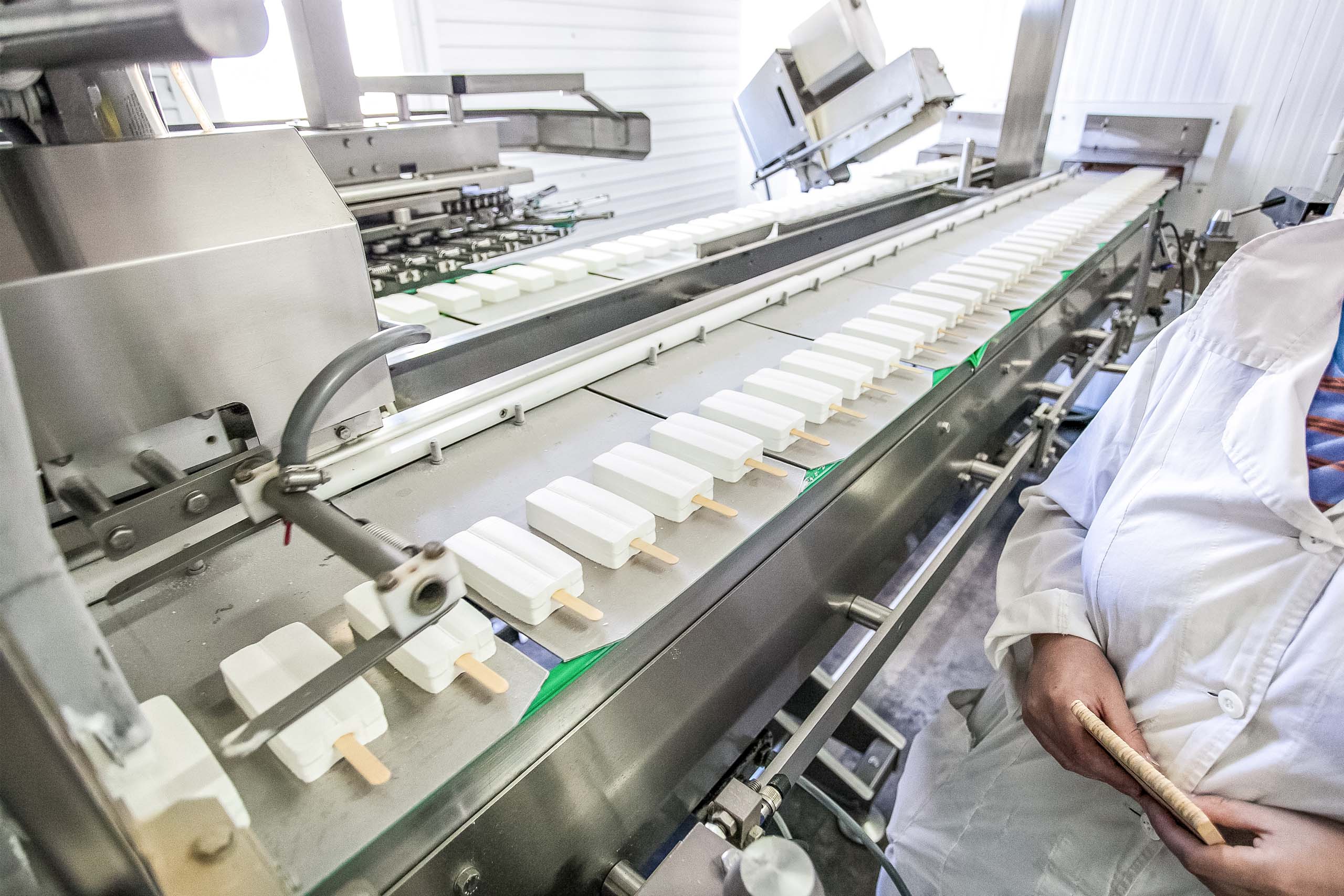 IQF-Gefrieren von Eisstangen